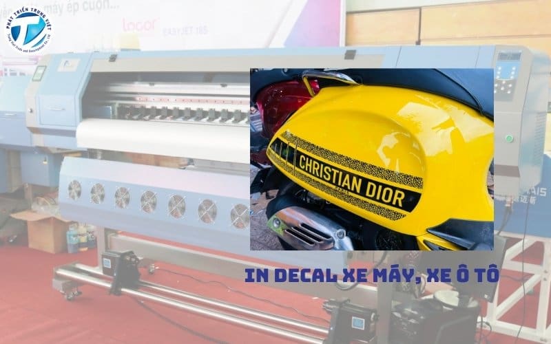 Kinh doanh decal xe máy ô tô với máy in decal khổ lớn